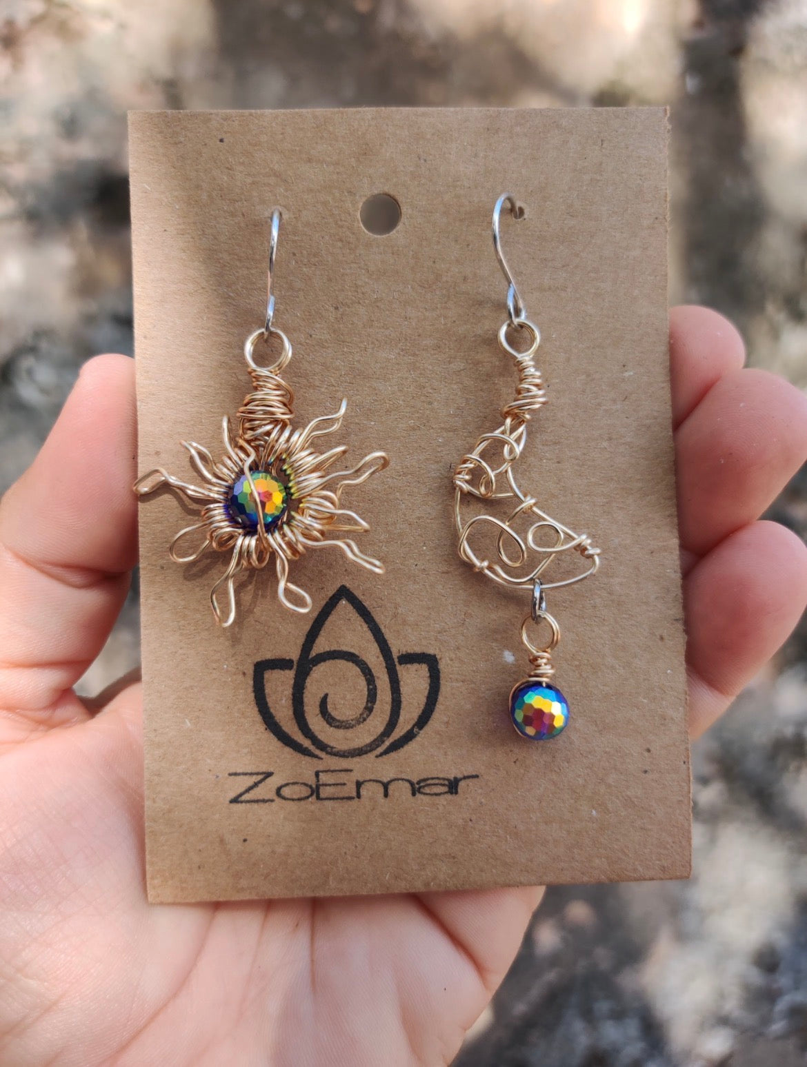 Sun and Moon Earings