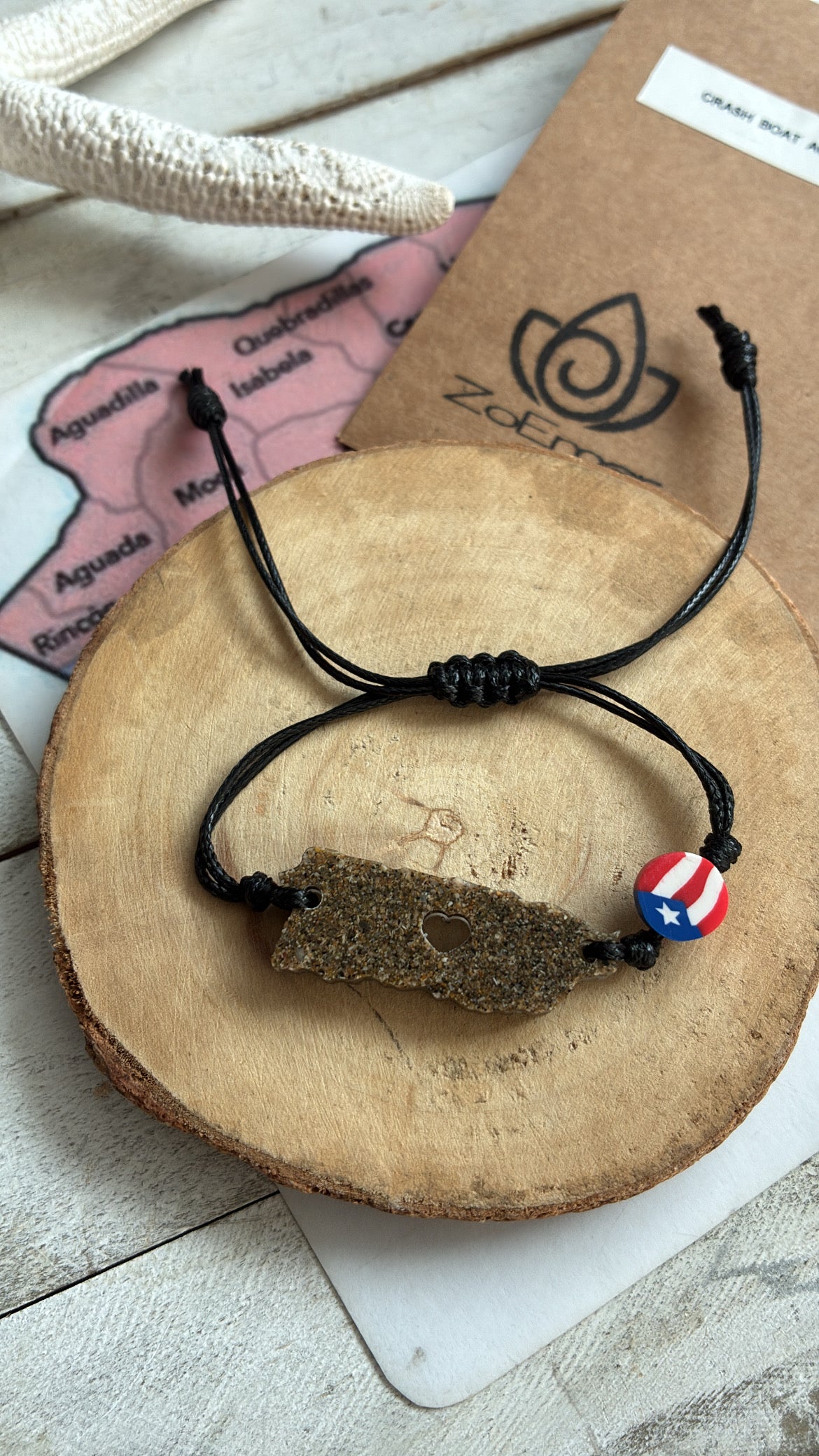 Crash Boat Map Bracelet
