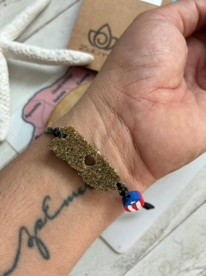 Crash Boat Map Bracelet