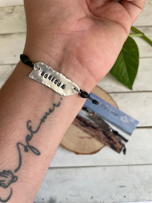 Metal Map Bracelet