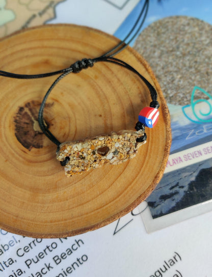 Boricua Mapa Bracelet de