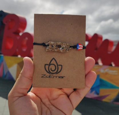 Boricua Mapa Bracelet de